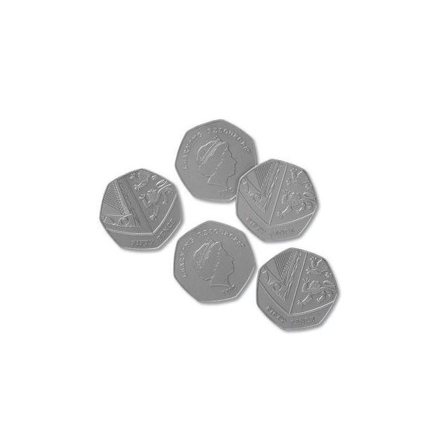 Set de monede de jucarie (50 penny)