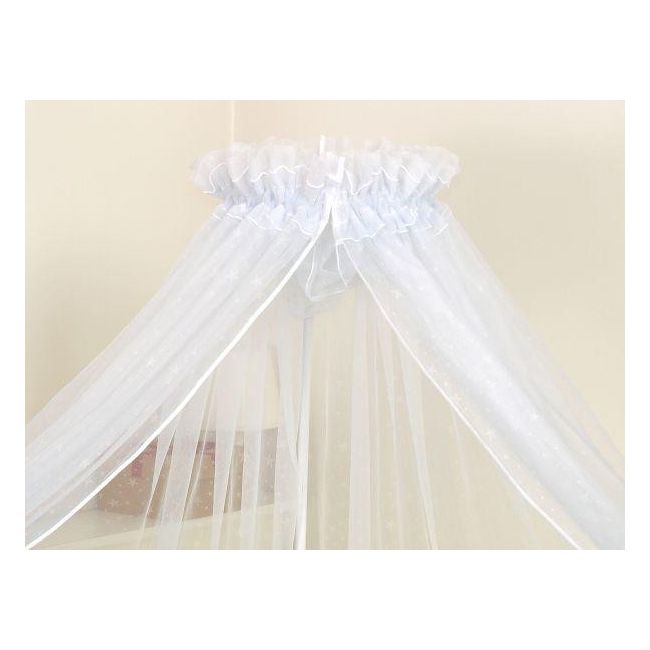 Amy - Baldachin Din Tul, Fluffy Stelute Transparent, 400x160 Cm Pjb80283