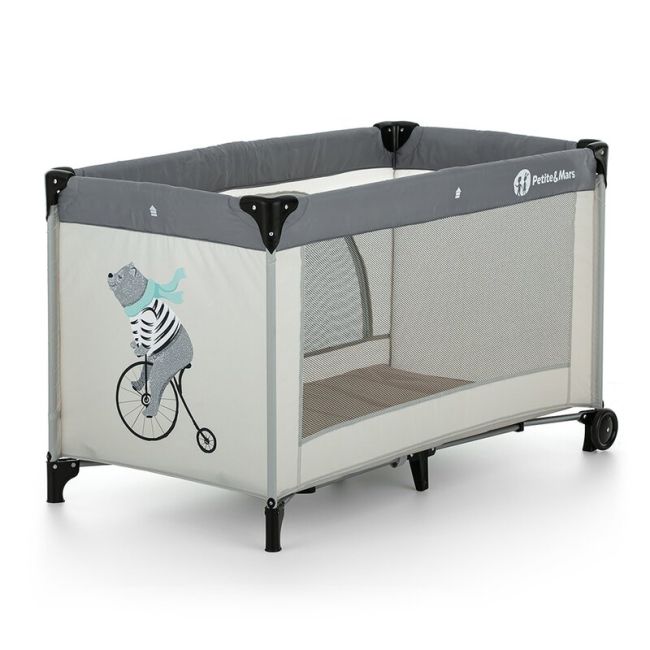 Petite&Mars - Patut pliant Nyja Teddy Biker, Grey BYN923462