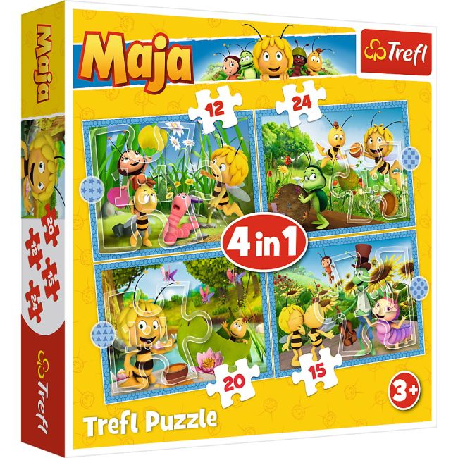 PUZZLE TREFL 4IN1 AVENTURILE ALBINUTEI MAYA VIV34356