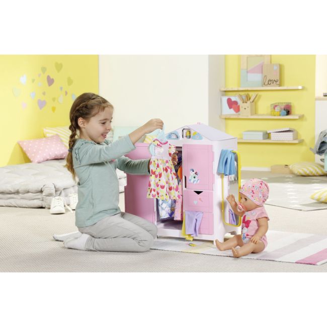 BABY born - Dulap haine cu sunete si stickere - ARTZF827987
