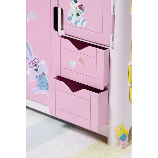 BABY born - Dulap haine cu sunete si stickere - ARTZF827987
