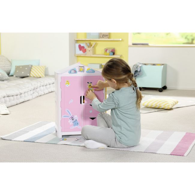 BABY born - Dulap haine cu sunete si stickere - ARTZF827987