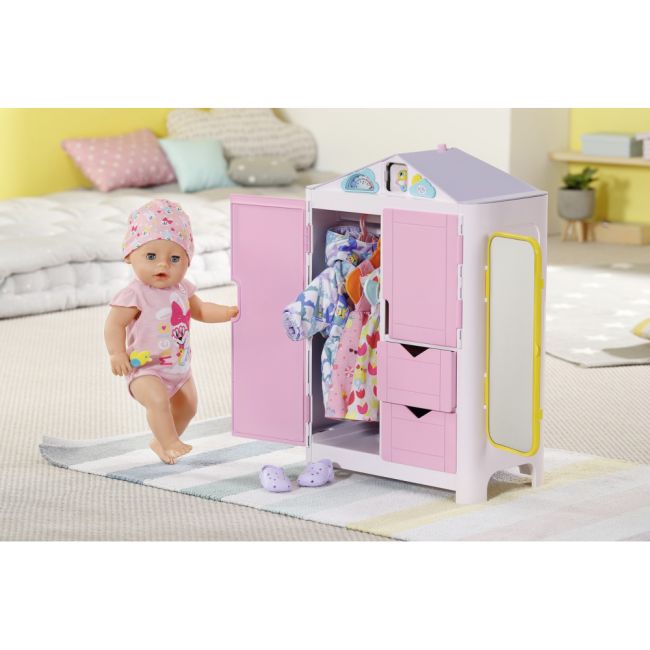 BABY born - Dulap haine cu sunete si stickere - ARTZF827987
