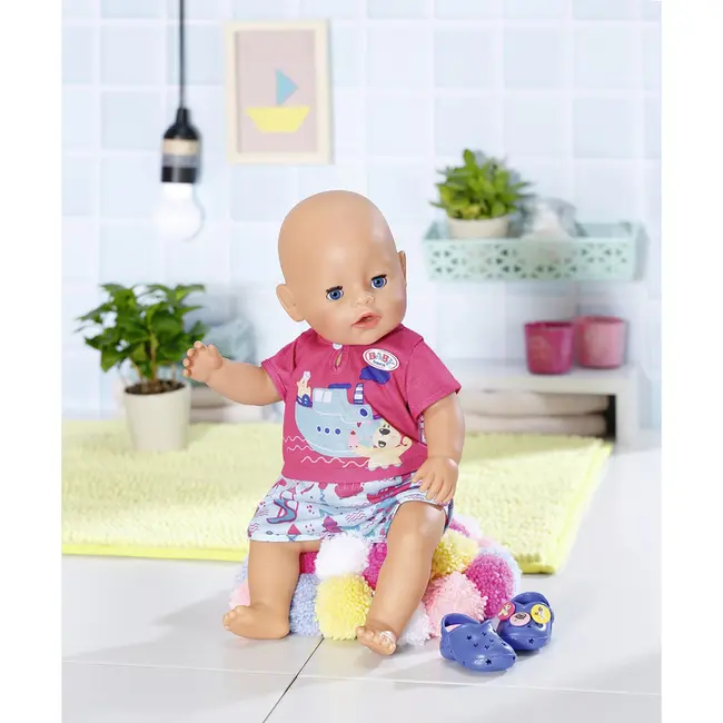 BABY born - Pijama baie si papucei 43 cm - ARTZF830628