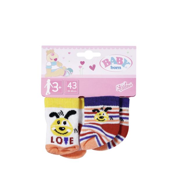 BABY born - Set 2 perechi sosete 43 cm diverse modele - ARTZF831755
