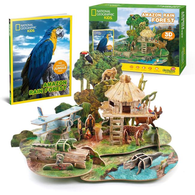 PUZZLE 3D+BROSURA-PADURE AMAZONIANA 67 PIESE - ARTCUDS0979h
