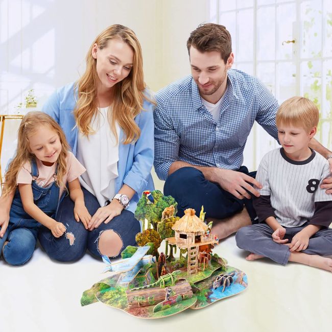 PUZZLE 3D+BROSURA-PADURE AMAZONIANA 67 PIESE - ARTCUDS0979h