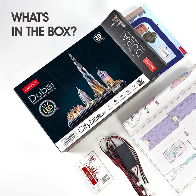 PUZZLE 3D LED DUBAI 182 PIESE - ARTCUL523h