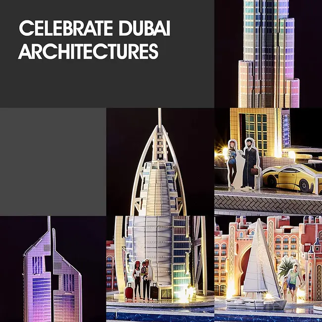 PUZZLE 3D LED DUBAI 182 PIESE - ARTCUL523h