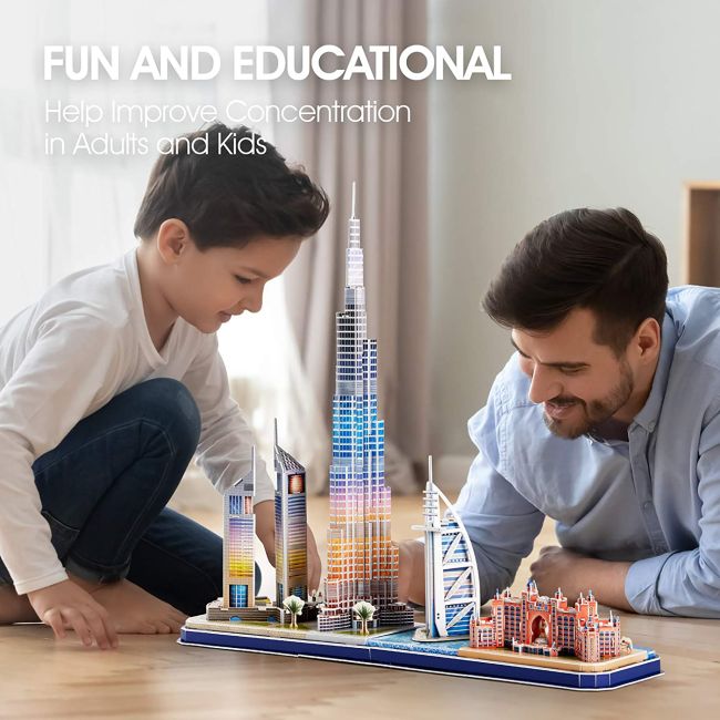 PUZZLE 3D LED DUBAI 182 PIESE - ARTCUL523h