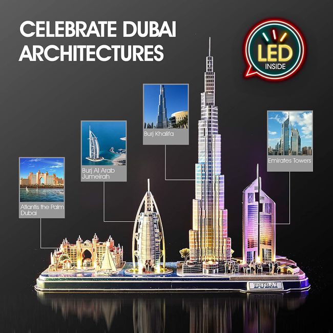 PUZZLE 3D LED DUBAI 182 PIESE - ARTCUL523h