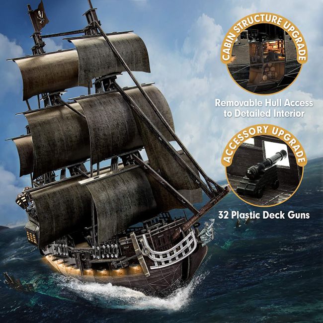 PUZZLE 3D LED NAVA QUEEN ANNE 293 PIESE - ARTCUL522h