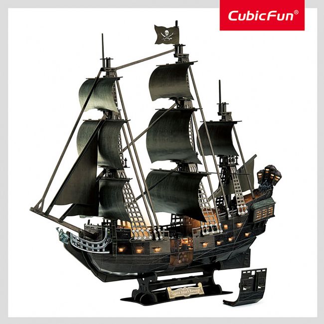 PUZZLE 3D LED NAVA QUEEN ANNE 293 PIESE - ARTCUL522h