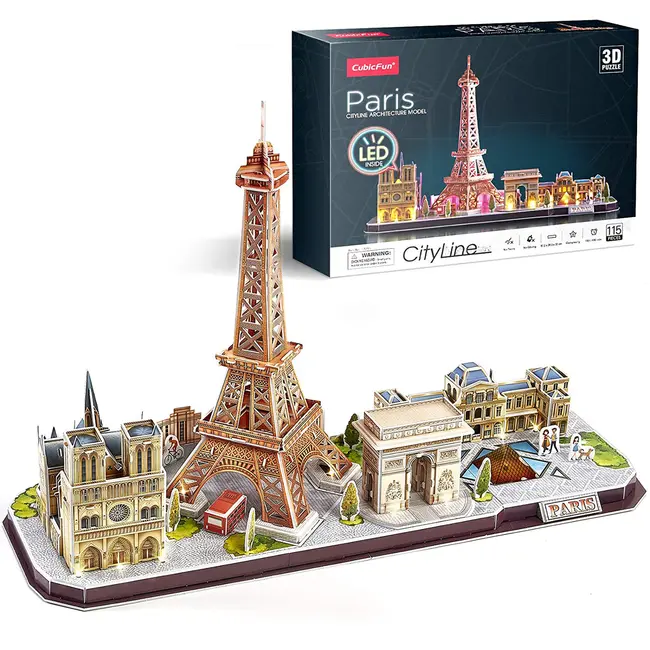 PUZZLE 3D LED PARIS 115 PIESE - ARTCUL525h