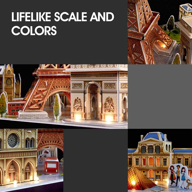 PUZZLE 3D LED PARIS 115 PIESE - ARTCUL525h