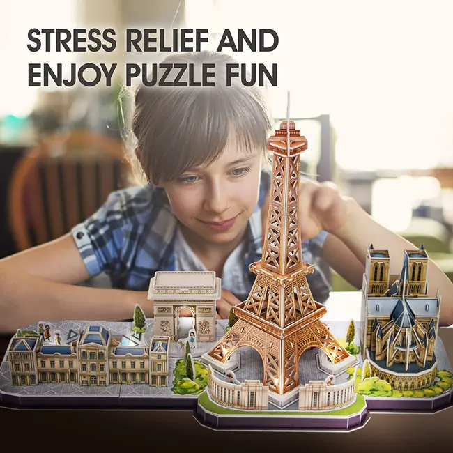 PUZZLE 3D LED PARIS 115 PIESE - ARTCUL525h
