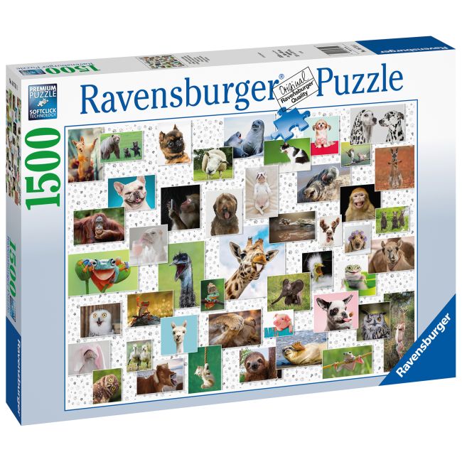 PUZZLE COLAJ CU ANIMALE, 1500 PIESE - ARTRVSPA16711