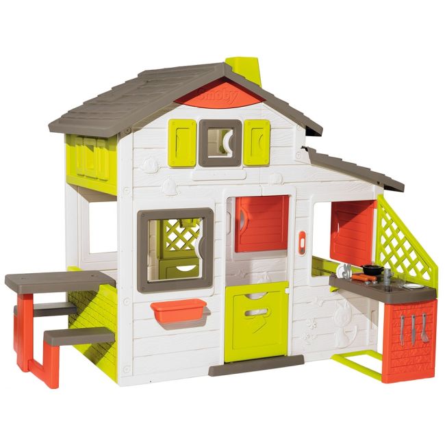 Casuta pentru copii smoby friends playhouse neo cu bucatarie hubs7600810202