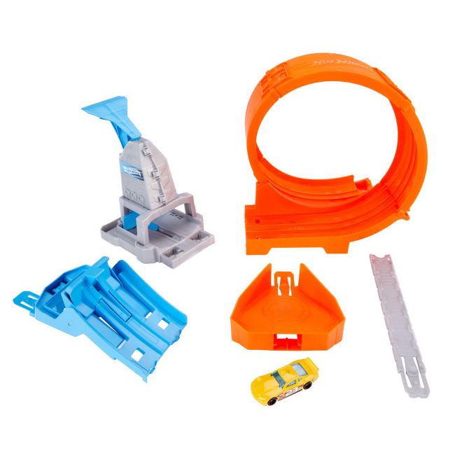 HOT WHEELS CIRCUIT RAPID CU LANSATOR PENTRU CASCADORII SI MASINUTA EXCLUSIVA VIVMTGBF81_GTV13