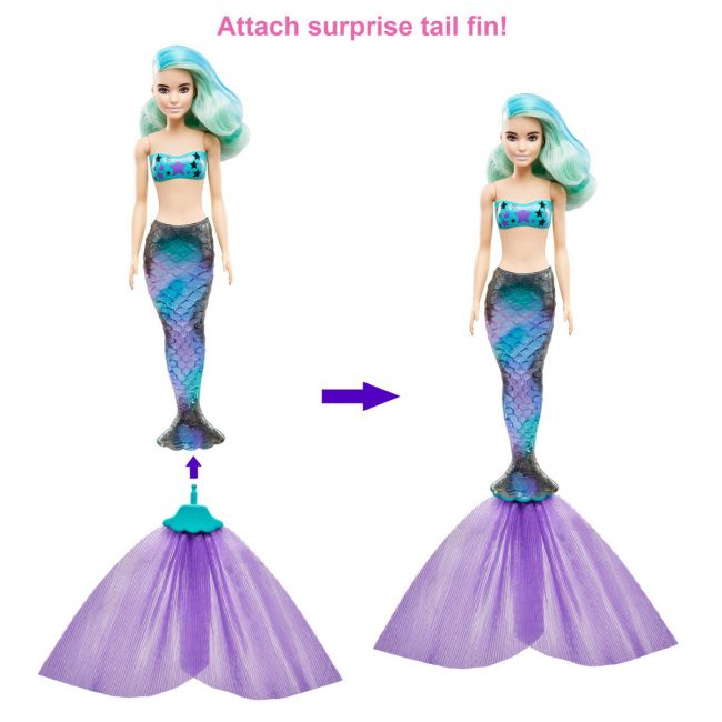 PAPUSA BARBIE DESCOPERA CULOAREA COLOR REVEAL SIRENELE VIVMTGTP43