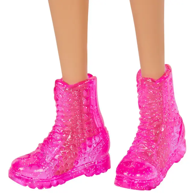 PAPUSA BARBIE FASHIONISTA BLONDA CU TINUTA DE VARA ROCK VIVMTFBR37_GRB47