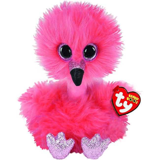 PLUS TY 24CM FLAMINGO CU GATUL LUNG VIVTY37401