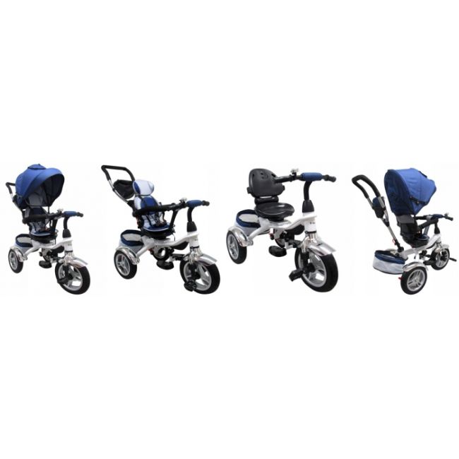 Tricicleta cu pedale 3 in 1 r-sport t3 - jeans edeedit500(t3)jeans