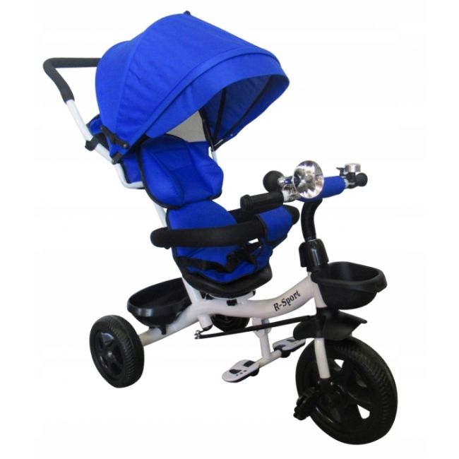 Tricicleta cu pedale 3 in 1 r-sport t4 - albastru edeedit02albastru