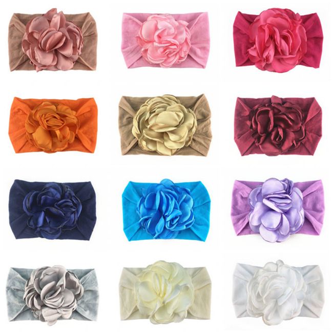 Bentita lata cu floare din saten aplicata MDFD361-c7