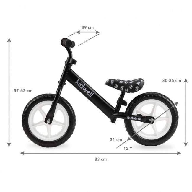 Bicicleta fara pedale kidwell rebel panda edeedirobirel05a0