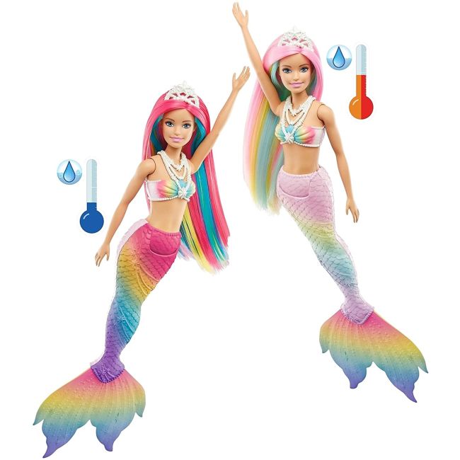 BARBIE PAPUSA DREAMTOPIA SIRENA ISI SCHIMBA CULOAREA VIVMTGTF89