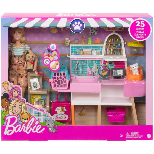 BARBIE SET DE JOACA MAGAZIN ACCESORII ANIMALUTE VIVMTGRG90