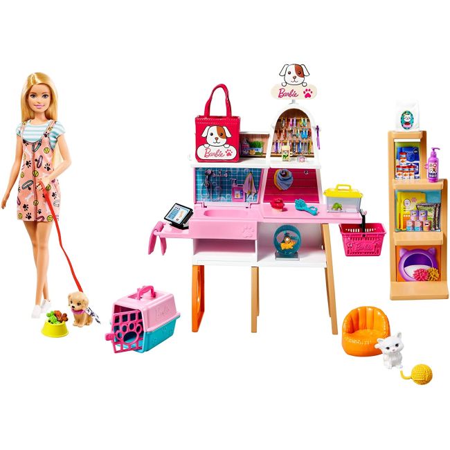 BARBIE SET DE JOACA MAGAZIN ACCESORII ANIMALUTE VIVMTGRG90