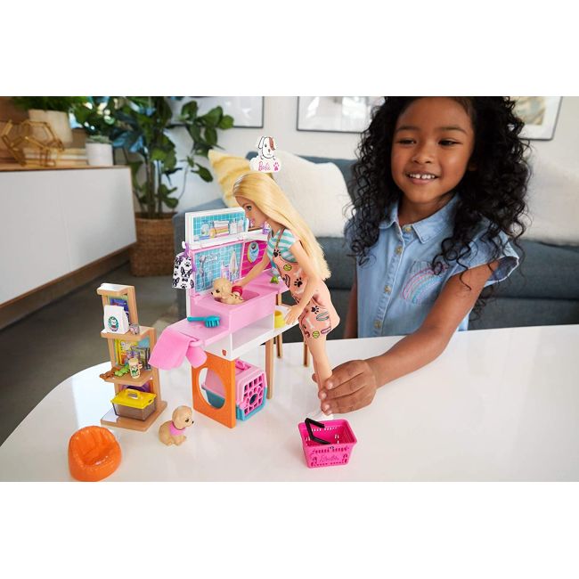 BARBIE SET DE JOACA MAGAZIN ACCESORII ANIMALUTE VIVMTGRG90