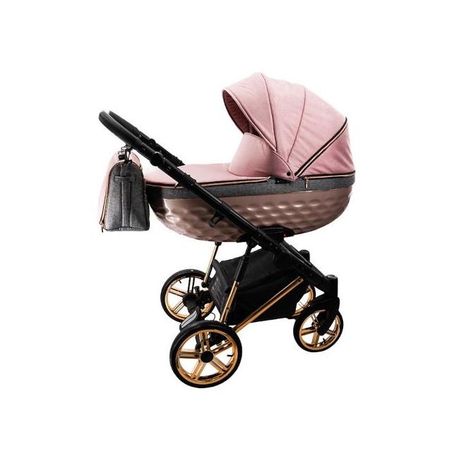 Carucior 3 in 1 OXV-3D cu Sezut Sport, Landou si Scoica Auto Pink EVSadb_OXV-3D_pink