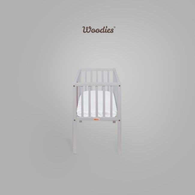 Patut Din Lemn Pentru Bebe, Inaltime Saltea Reglabila, Stardust  Craft Gri 120a 60 Cm Pjbstardust_grey
