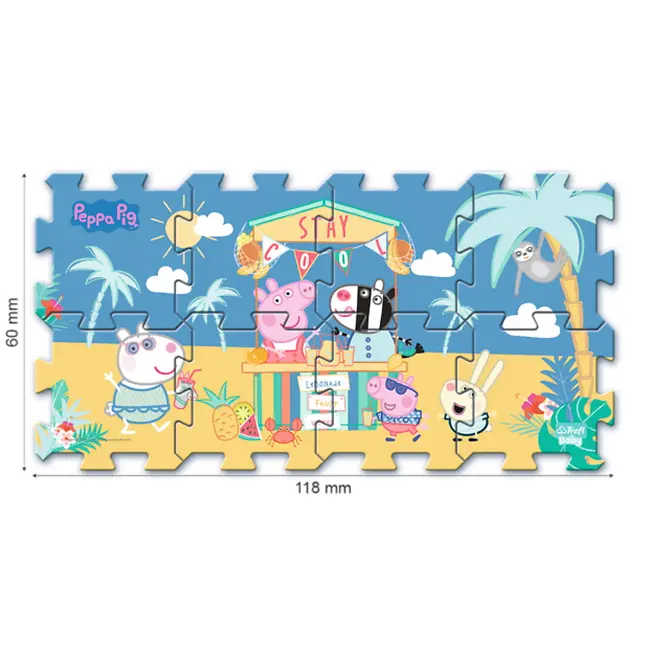 PUZZLE DE PODEA DIN SPUMA PEPPA PIG SUMMER VIV61363