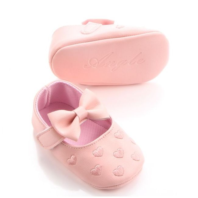 Pantofiori roz pentru bebelusi - Inimioare - MDD0730-2-p13.3-6 luni