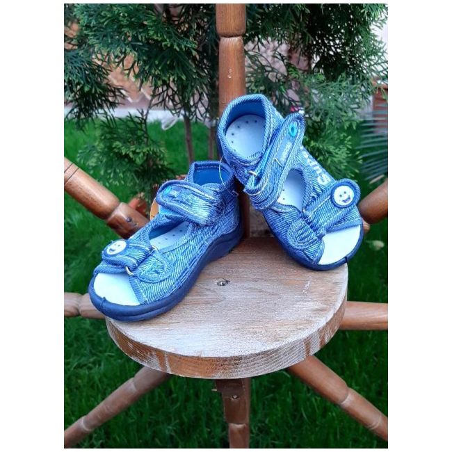 Sandalute pentru baietei din blugi - Super Boy VIG126