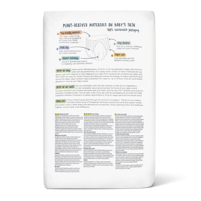 Scutece hipoalergenice eco kit&kin chilotel xl6, marimea 6, 15 kg+, 18 buc  tnakks6pantszr