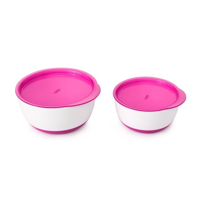 Set 2 boluri alimentare cu capac roz 200 & 360 ml tna6125500