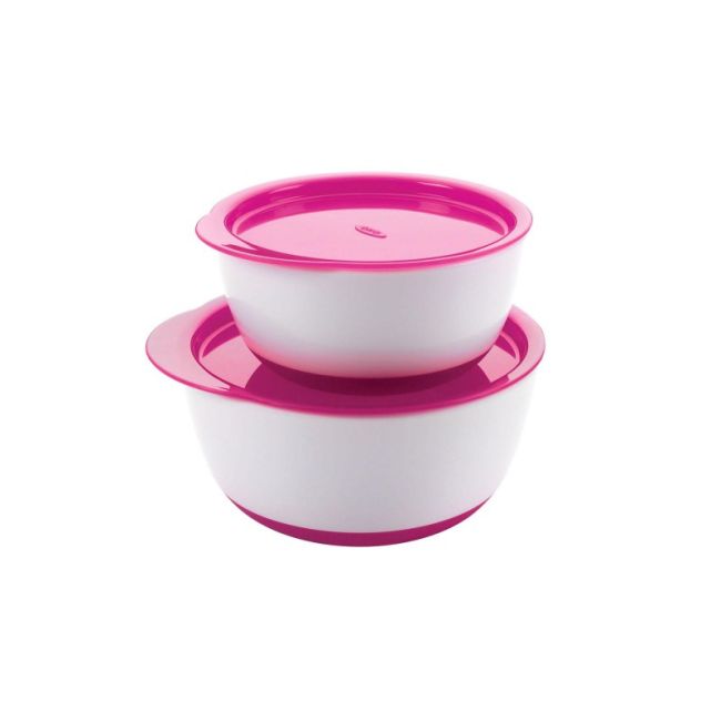 Set 2 boluri alimentare cu capac roz 200 & 360 ml tna6125500