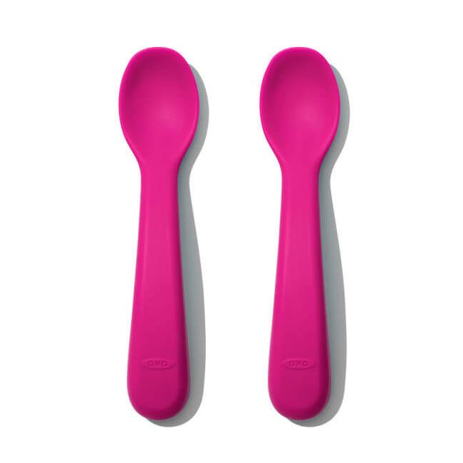 Set 2 lingurite din silicon roz tna61150600