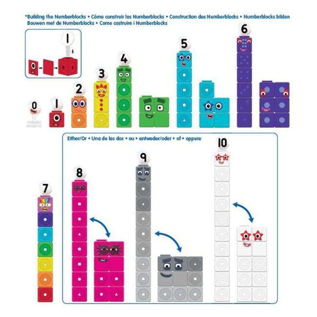 Mathlink®cubes numberblocks in engleza set de activitati de la 1 - 10