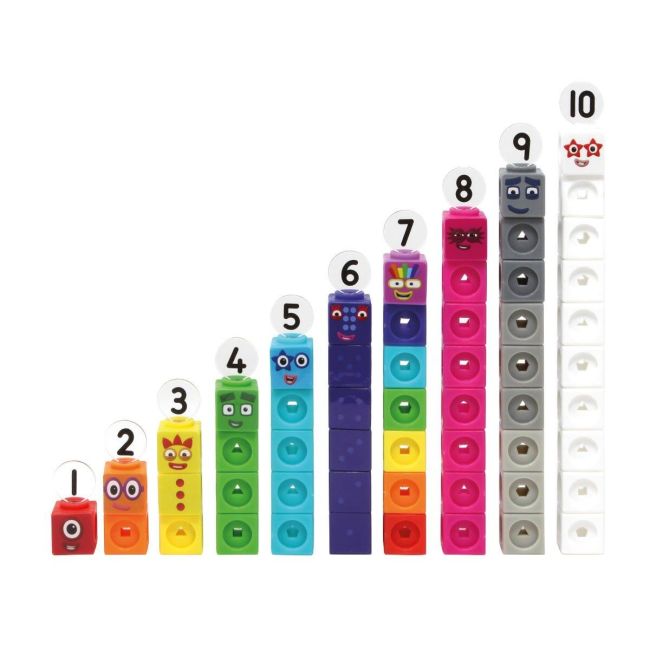 Mathlink®cubes numberblocks in engleza set de activitati de la 1 - 10