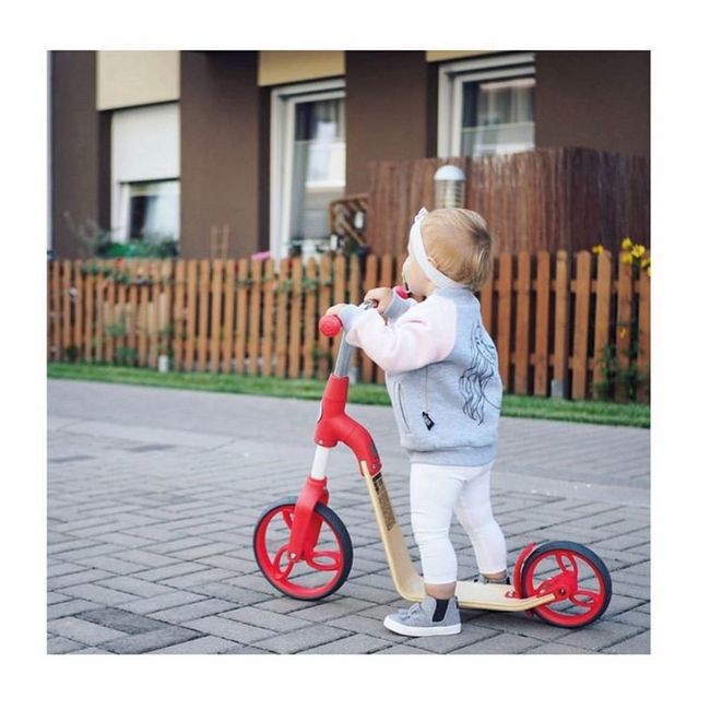 Bicicleta fara pedale/trotineta sun baby 006 evo 360 red  edeedij02.006.1.1
