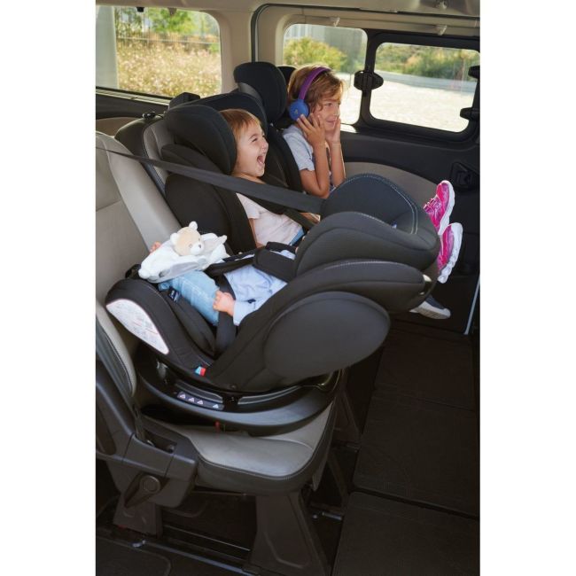 Scaun auto copii Chicco rotativ cu isofix Unico Plus, grupa 0+/1/2/3, ombra (negru) 0luni+ CHC79715-8_OMBRA