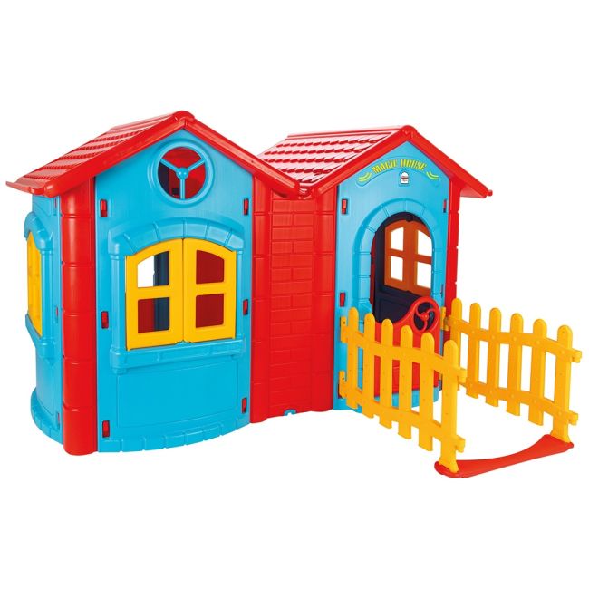 Casuta pentru copii pilsan double magic house blue hubpl-06-195-bl