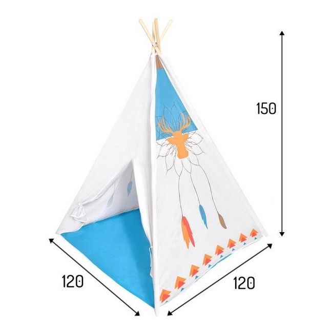 Cort de indieni ecotoys 8177 - alb ede8177